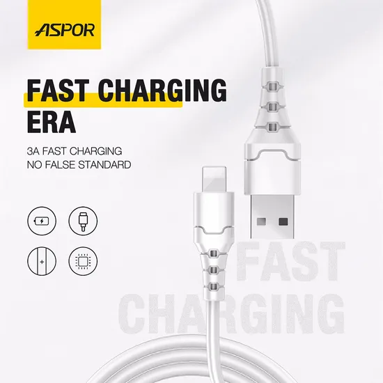 携帯電話用の熱い販売工場価格 3A 高速充電データ ケーブル 1 M 長さの充電