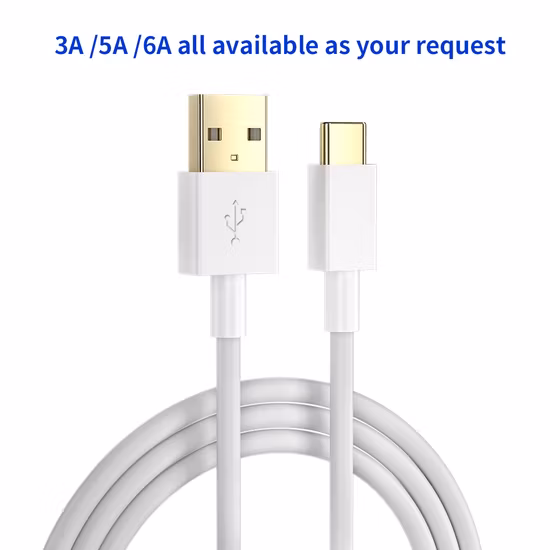 急速充電有線ケーブル 5A 超高速ケーブル Andorid 黒色用